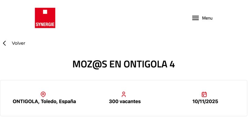 Oferta empleo mozos de almacén