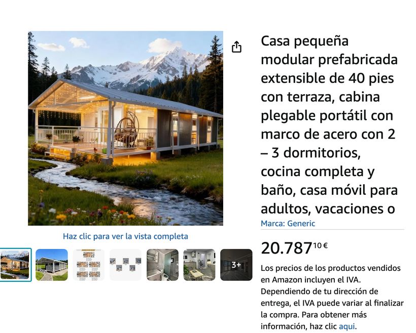 Anuncio de la casa prefabricada