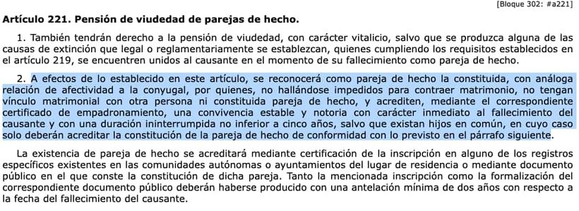 Artículo 221.2 de la Ley General de la Seguridad Social