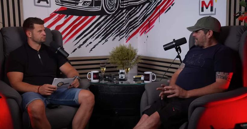 Mark, durante la entrevista en "Rutas de Éxito"