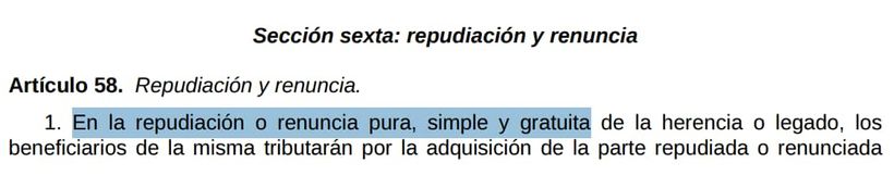 58.2 del Reglamento del Impuesto sobre Sucesiones y Donaciones | BOE