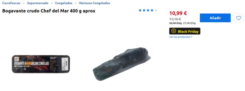 tienda online bogavante congelado