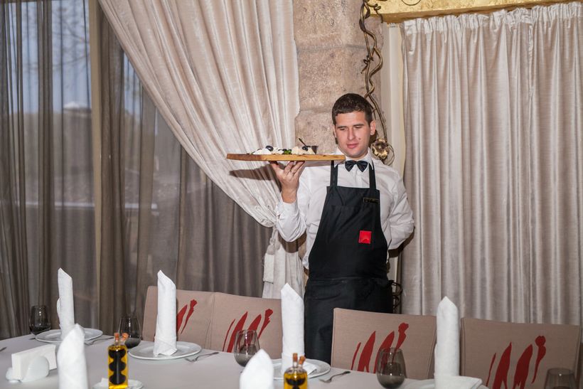 camarero en un evento