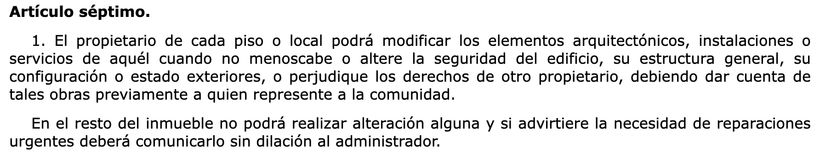 Artículo 7.1 de la LPH