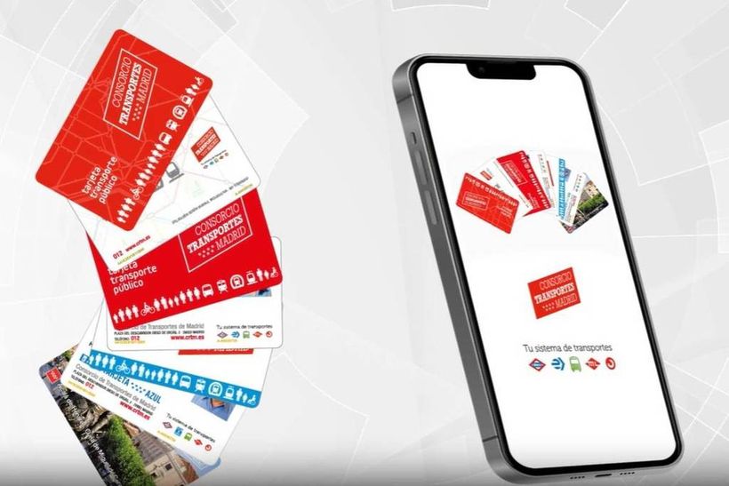tarjeta de transporte en el movil