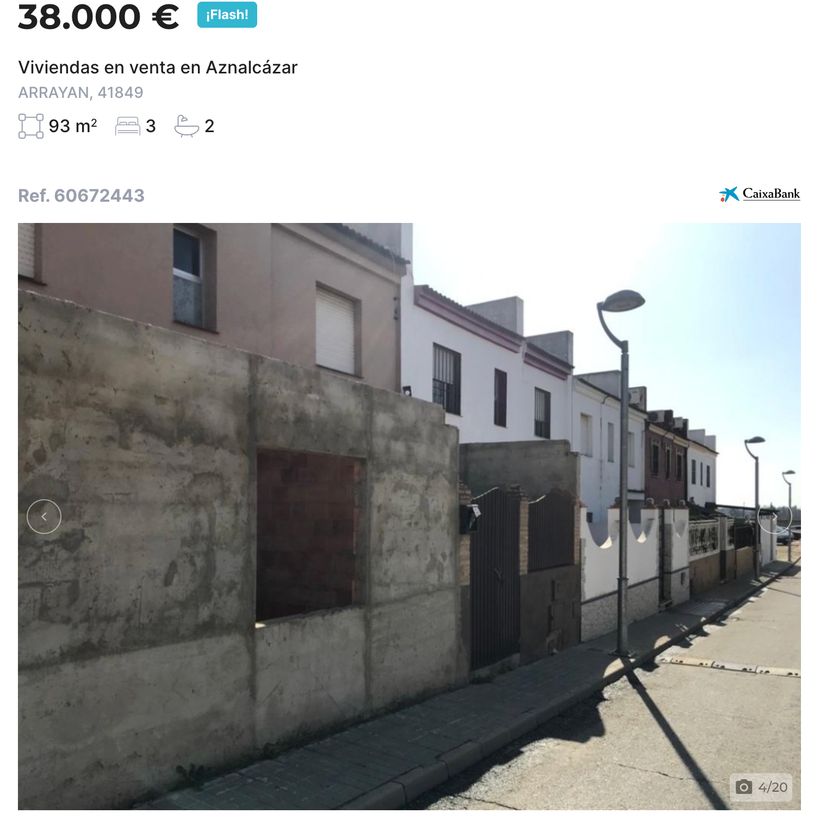 Anuncio de la vivienda en venta de CaixaBank