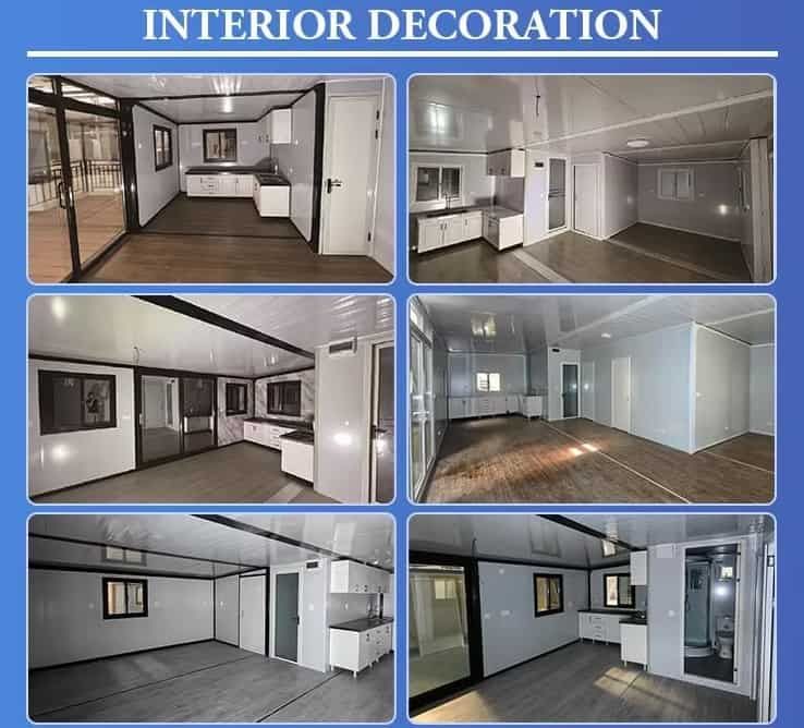 Interior de la casa prefabricada ejemplos