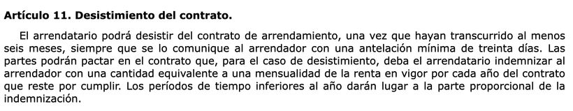 Artículo 11 de la LAU