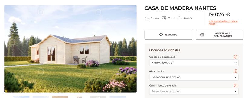 Anuncio de la casa prefabricada