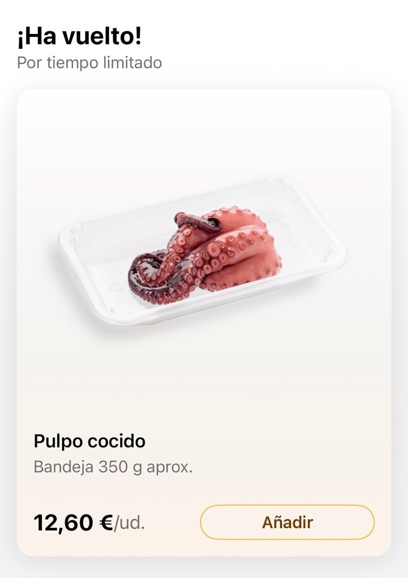 ha vuelto pulpo mercadona