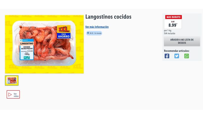 captura pantalla lidl