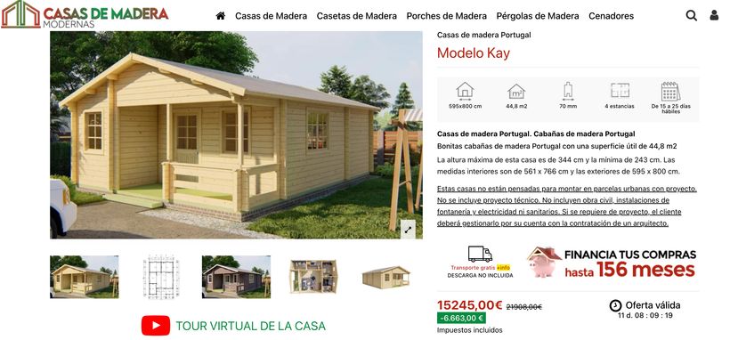 Anuncio de la casa prefabricada