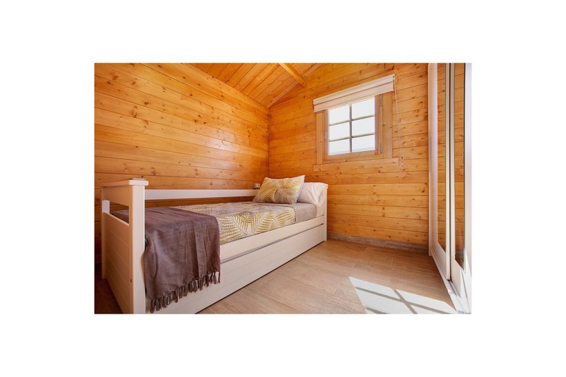 Dormitorio de la casa prefabricada