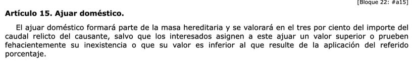 artículo 15 de la Ley 29/1987