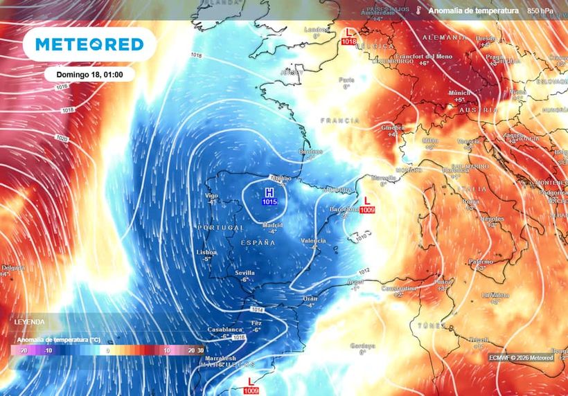 Masa de aire polar que podría llegar este fin de semana