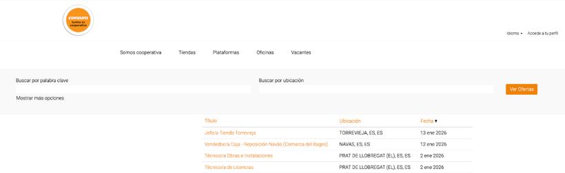 Portal de empleo de Consum