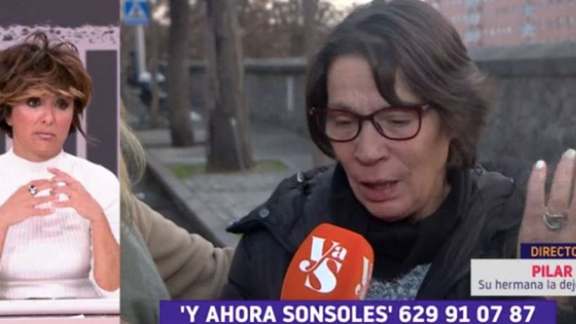 Pilar se rompe a llorar frente a Sonsoles Ónega.