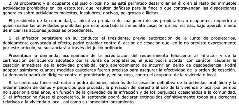 Artículo 7.2 LPH | BOE 