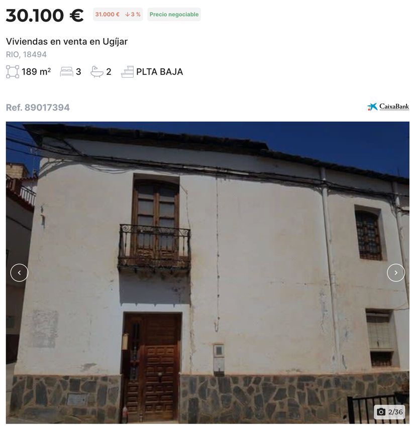 Anuncio de la vivienda en venta de CaixaBank