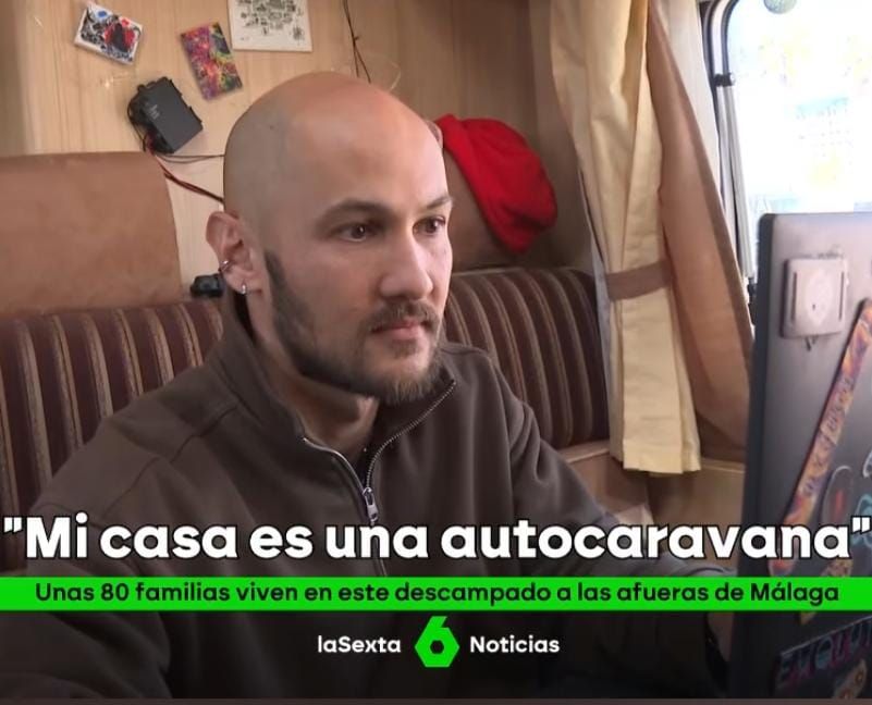 Furkad, ucraniano viviendo en Málaga. 'La Sexta Noticias'.