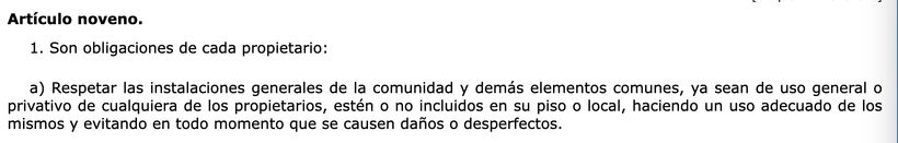 Artículo 9.1.a) LPH | BOE