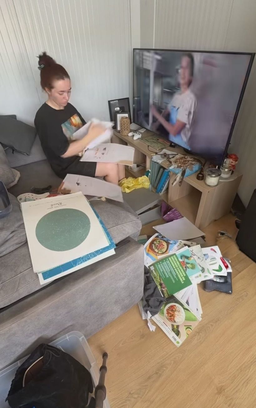 Imagen del interior de la casa. TikTok@EstherReeds