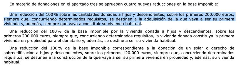 Extracto del BOE de la Ley 1/2025