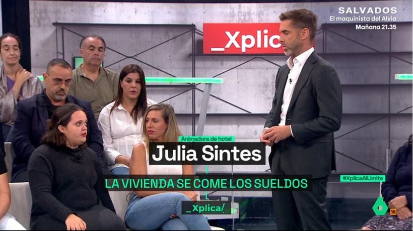 La joven durante la entrevista. 'La Sexta Xplica'.
