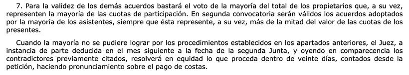 Artículo 17.7 LPH | BOE