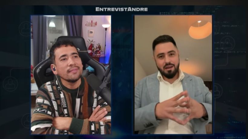 El ingeniero detallando su experiencia en España. (YouTube)