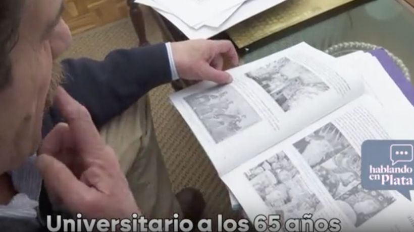 Miguel Ángel estudiando. ('Hablando en Plata').