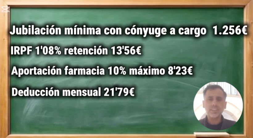 Ejempleo de las retenciones del IRPF en la pensión Alfonso Muñoz Cuenca