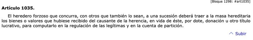 Artículo 1035 del Código Civil