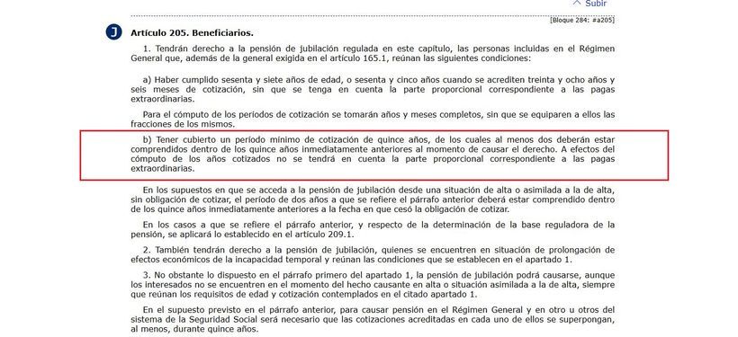 rtículo 205.1.b de la Ley General de la Seguridad Social