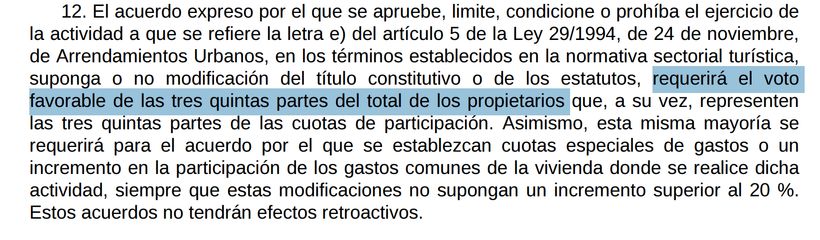 Artículo 17.12 de la LPH- BOE