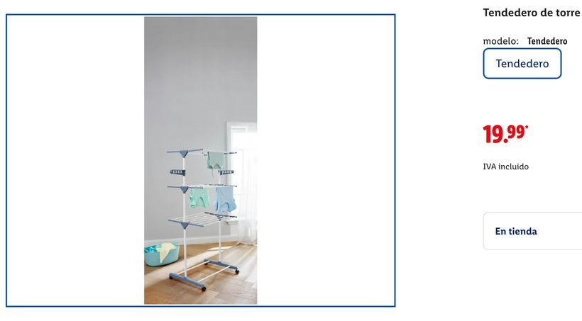 Tendedero de torre W5- Lidl.