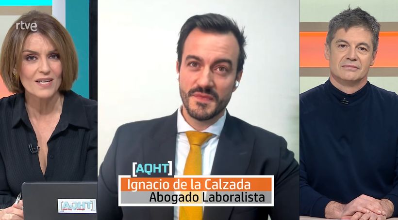 El experto, dando su postura sobre el tema. 'Aquí hay trabajo', RTVE.