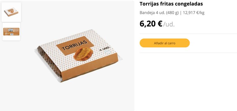 Imagen ilustrativa del producto y sus características. (WEB-MERCADONA).