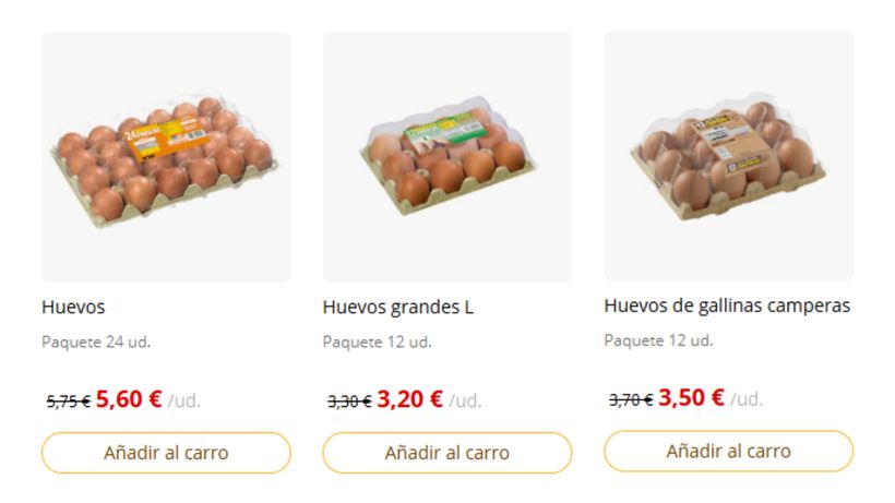 huevos mercadona rebajados
