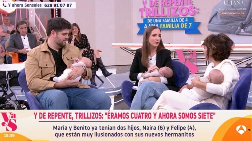 Benito y María en plató- 'Y ahora Sonsoles'.