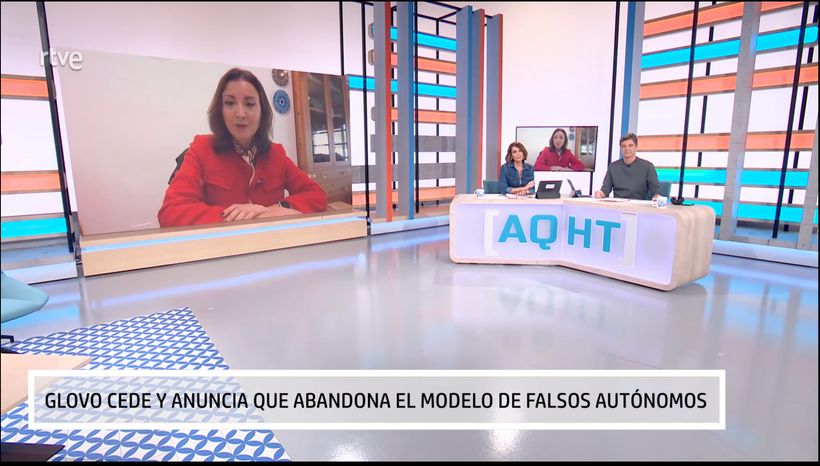 La experta en plató durante la entrevista- 'Aquí hay trabajo'.