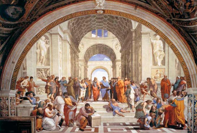 'La escuela de Atenas', de Rafael Sanzio.