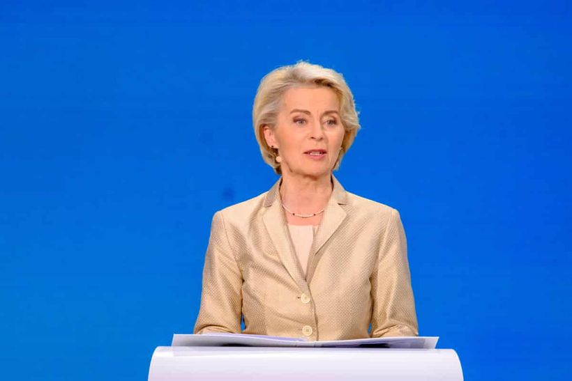 La presidenta de la Comisión Europea, Ursula Von der Leyen
