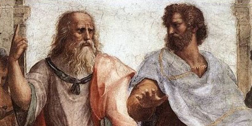 Platón y Aristóteles.