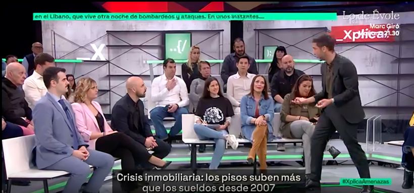 Antonio durante el programa- 'La Sexta Xplica'.