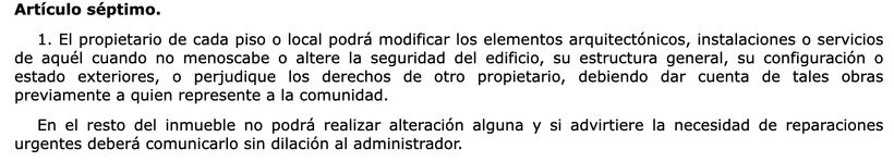 Artículo 7.1 LPH | BOE 