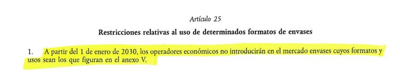 Artículo 25 del reglamento europeo