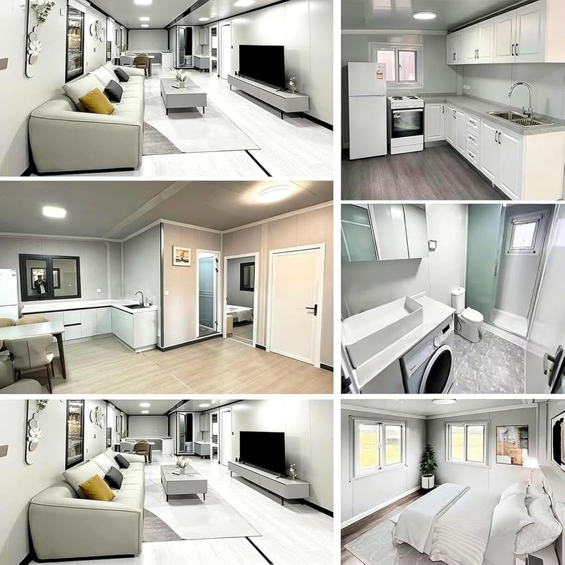 interior casa prefabricada ejemplos