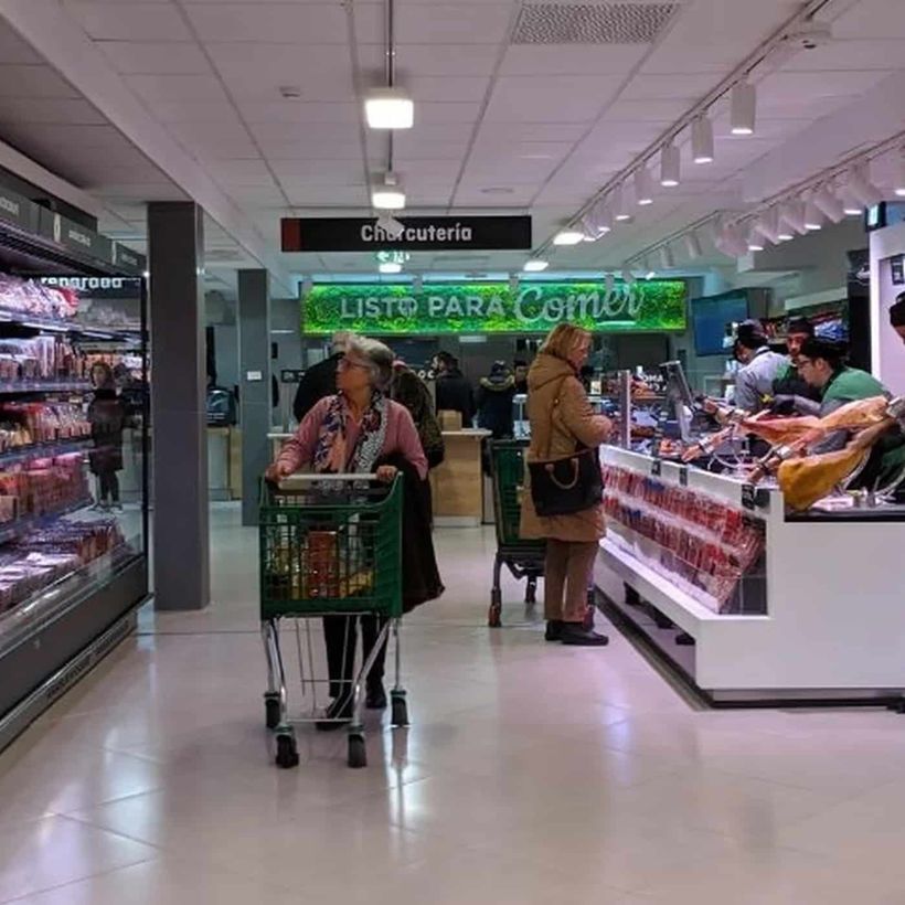 Pasillo de un Mercadona
