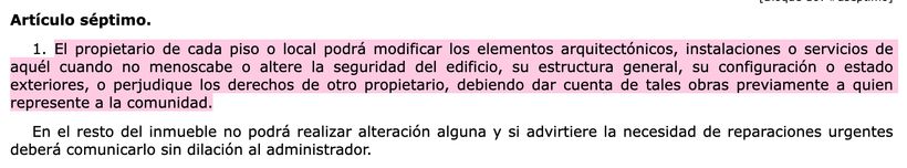  Artículo 7.1 LPH | BOE 